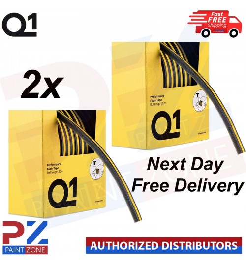 2X Q1 PERFORMANCE T FOAM 25M - premium soft SHAPE MASKING foam tape
